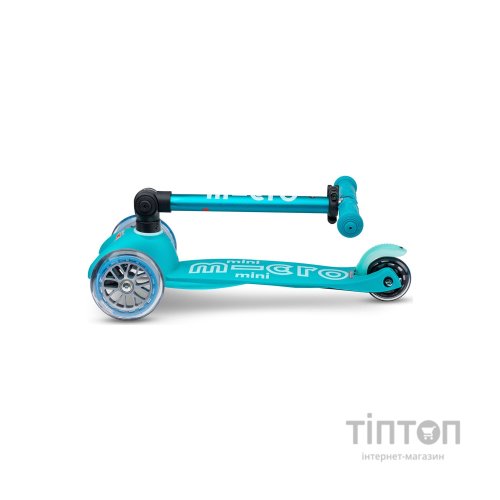 Самокат Micro Mini Deluxe Foldable Складний 3-х колісний Аква (MMD155)