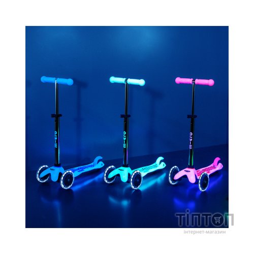 Самокат Micro Mini Deluxe Glow LED Арктичний синій (MMD215)