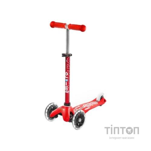 Самокат Micro Mini Deluxe Red LED (MMD052)