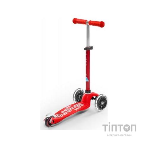 Самокат Micro Mini Deluxe Red LED (MMD052)