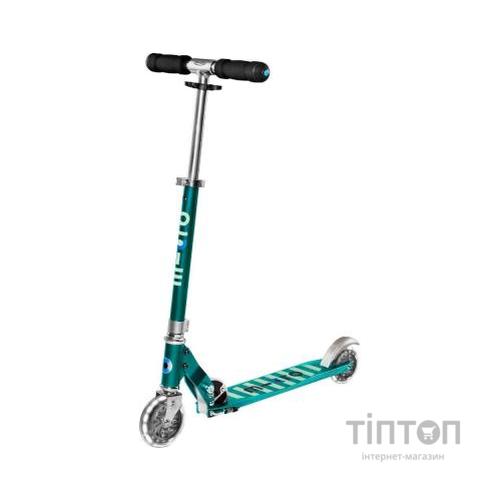 Самокат Micro Sprite Petrol stripe LED (SA0218)