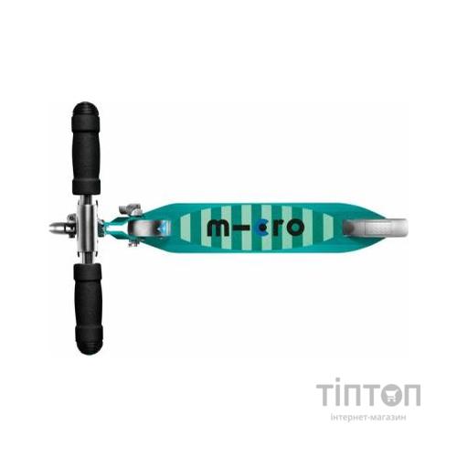 Самокат Micro Sprite Petrol stripe LED (SA0218)