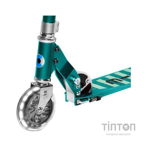 Самокат Micro Sprite Petrol stripe LED (SA0218)