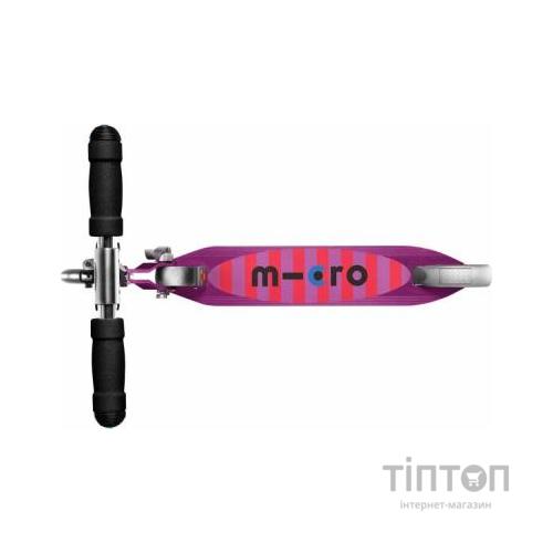 Самокат Micro Sprite Purple stripe LED (SA0219)