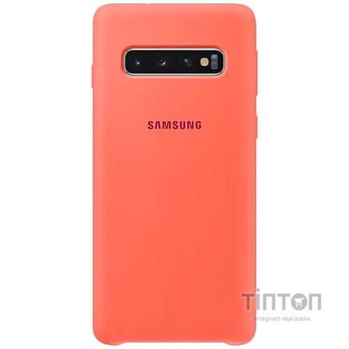 Samsung Silicone Cover для Galaxy S10 (G973) [Berry Pink (EF-PG973THEGRU)]