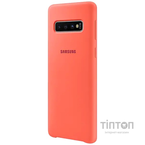 Samsung Silicone Cover для Galaxy S10 (G973) [Berry Pink (EF-PG973THEGRU)]