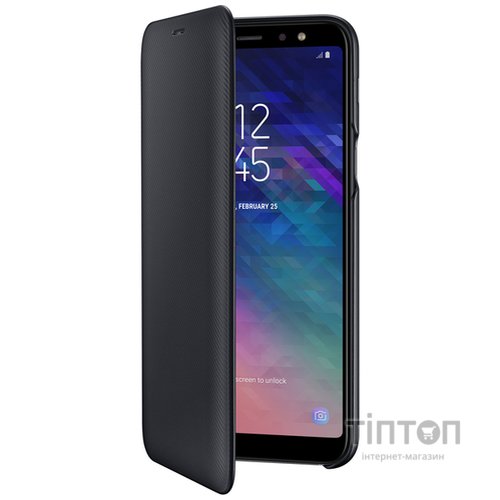 Samsung Wallet Cover для Galaxy A6+ (A605) [Black (EF-WA605CBEGRU)]