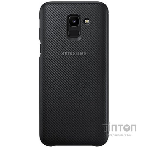 Samsung Wallet Cover для Galaxy J6 (J600) [Black (EF-WJ600CBEGRU)]