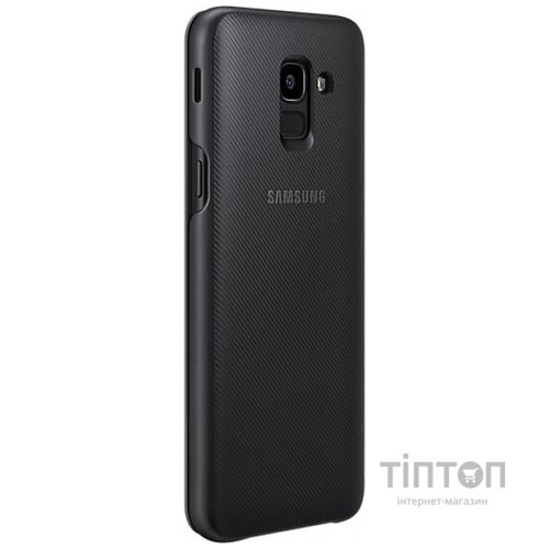 Samsung Wallet Cover для Galaxy J6 (J600) [Black (EF-WJ600CBEGRU)]
