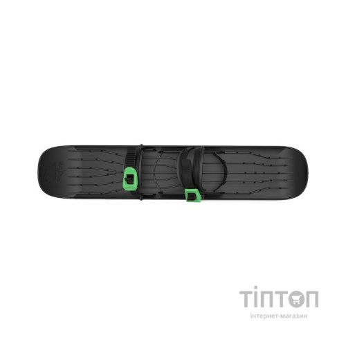 Санки Plastkon OneFoot Miniski Монолижа чорна з зеленим (49652)