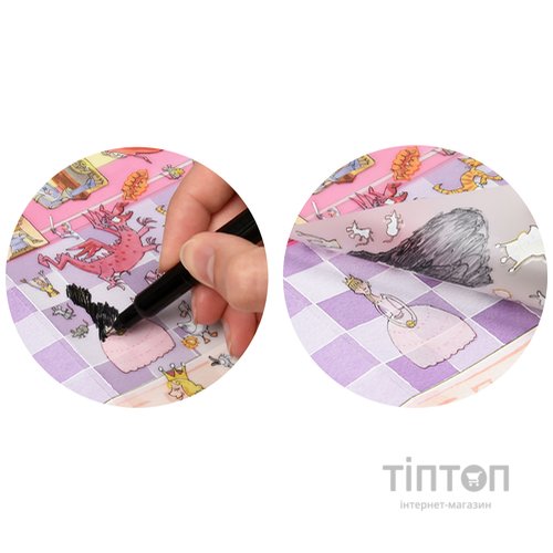 Набір для творчості Scribble down Набір перевідних наклейок з онлайн додатком Казка про принце (SD/21)