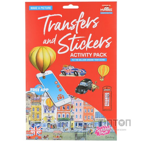 Набір для творчості Scribble down Набір перевідних наклейок з онлайн додатком Лондон (SD/19)