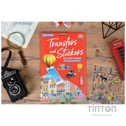 Набір для творчості Scribble down Набір перевідних наклейок з онлайн додатком Лондон (SD/19)