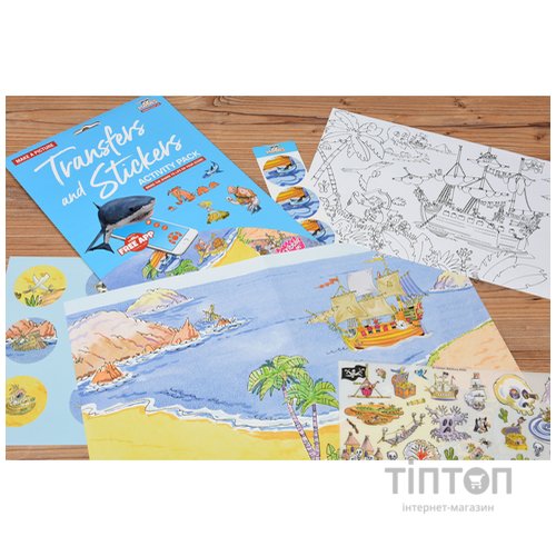 Набір для творчості Scribble down Набір перевідних наклейок з онлайн додатком Острів піратськи (SD/20)