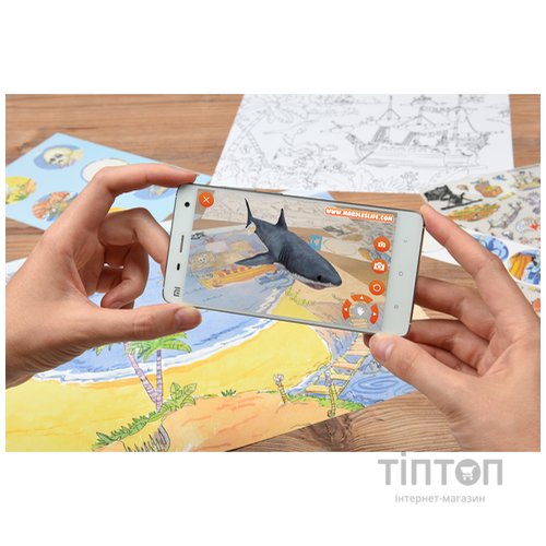 Набір для творчості Scribble down Набір перевідних наклейок з онлайн додатком Острів піратськи (SD/20)