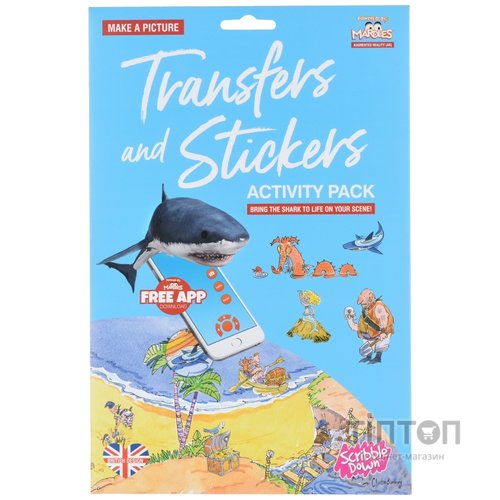 Набір для творчості Scribble down Набір перевідних наклейок з онлайн додатком Острів піратськи (SD/20)