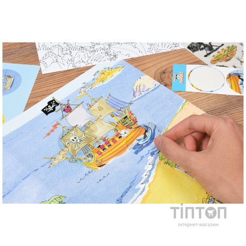 Набір для творчості Scribble down Набір перевідних наклейок з онлайн додатком Острів піратськи (SD/20)