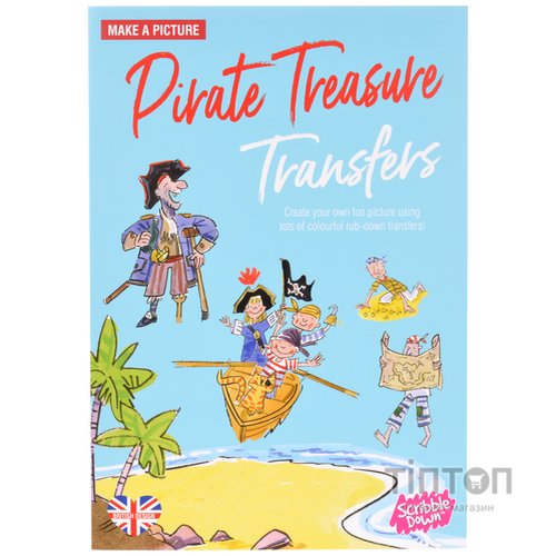 Набір для творчості Scribble down Перевідні наклейки Піратські скарби (SD/04)