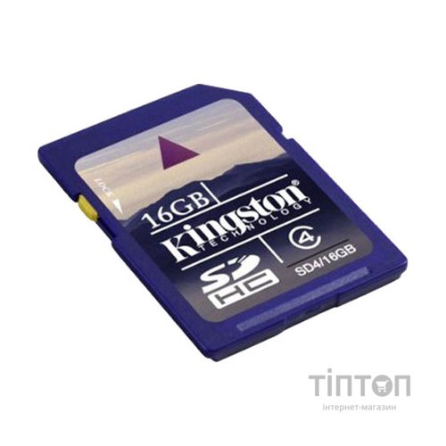 Карта пам'яті Kingston 16Gb SDHC class 4 (SD4/16GB)