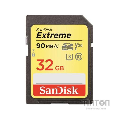SD SanDisk 32GB UHS-I U3 R90/W40MB/s 4K Extreme