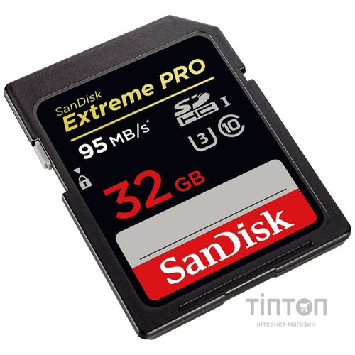 SD SanDisk 32GB V30 UHS-I U3 R95/W90MB/s 4K Extreme Pro Class 10