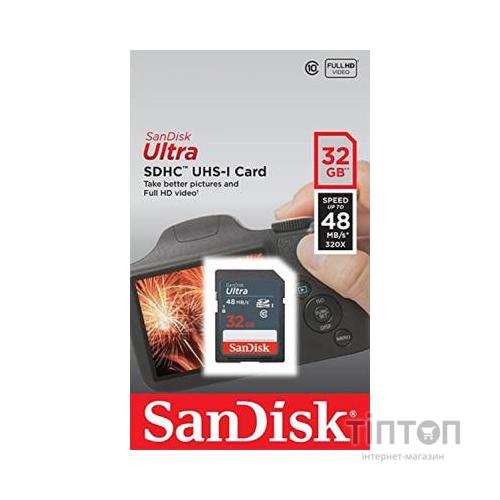 SD SanDisk Ultra 32GB Class 10 UHS-I 48MB/s