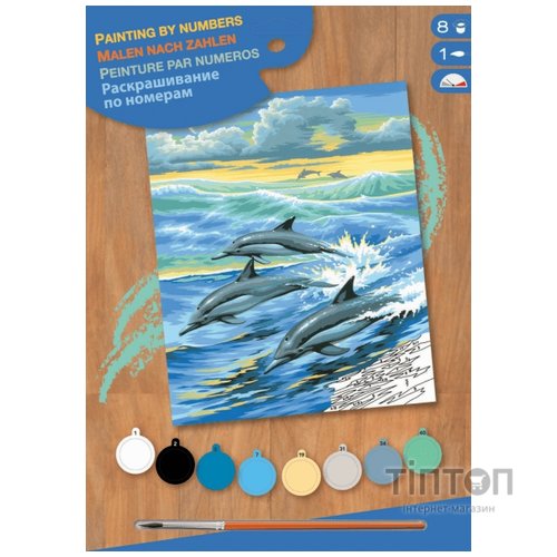 Набір для творчості Sequin Art PAINTING BY NUMBERS JUNIOR Dolphins (SA0031)