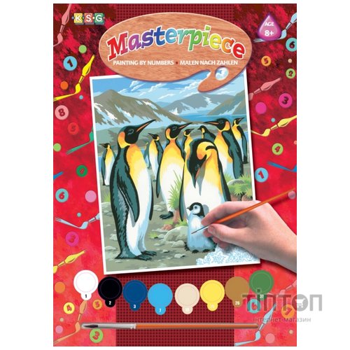 Набір для творчості Sequin Art PAINTING BY NUMBERS JUNIOR Penguins (SA0033)