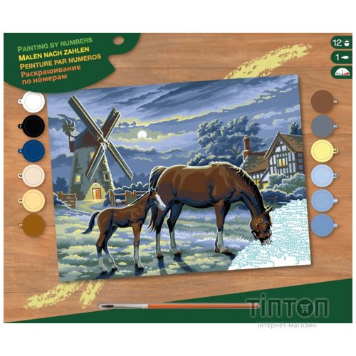 Набір для творчості Sequin Art PAINTING BY NUMBERS SENIOR Evening Pasture (SA0429)