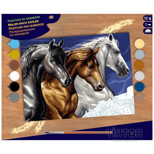 Набір для творчості Sequin Art PAINTING BY NUMBERS SENIOR Wild Horses (SA1040)
