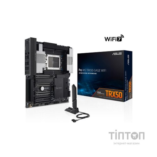 Серверна материнська плата ASUS PRO WS TRX50-SAGE WIFI A sTR5 TRX50 4xDDR5 M.2 WiFi BT CEB (90MB1LE0-M0EAY0)