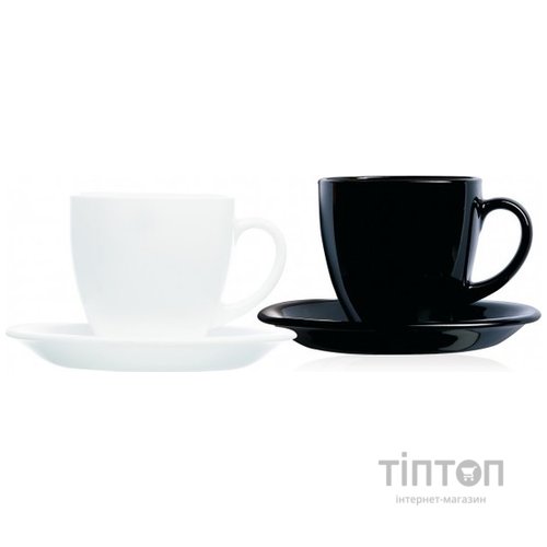 Сервіз LUMINARC CARINE Blanc&Noir 220X6 для чаю