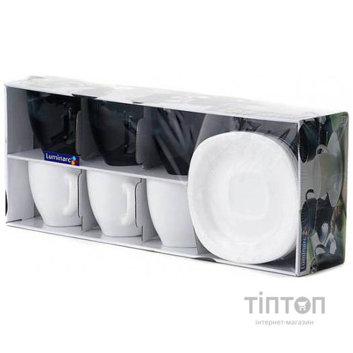 Сервіз LUMINARC CARINE Blanc&Noir 220X6 для чаю