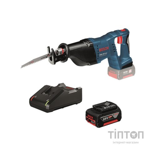 Шабельна пила Bosch GKS 18 V-LI + GBA 18 4,0 Ач + GAL 18V-40 (0.615.990.L6H)
