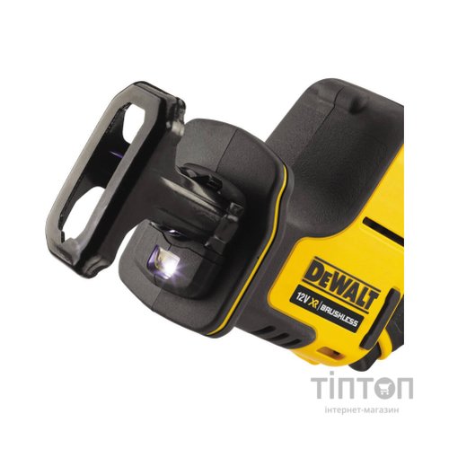Шабельна пила DeWALT 10.8/12В XR Li-lon, безщіткова, 2 АКБ, ЗУ, кейс TSTAK (DCS312D2)