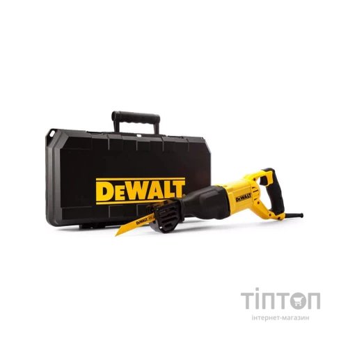Шабельна пила DeWALT 1100 Вт, 0 - 2800 хід/хв, величина ходу 29 мм, 3.5 кг, кейс (DWE305PK)