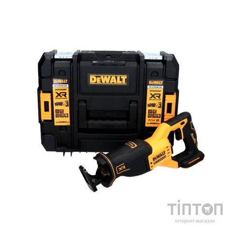 Шабельна пила DeWALT 18 В XR Li-lon, 0 - 3200 ход/хв, кейс TSTAK (без АКБ та ЗП) (DCS382NT)