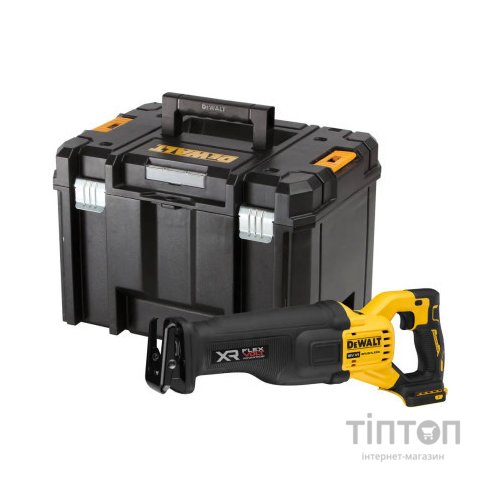 Шабельна пила DeWALT 18В XR Li-lon, 0 - 3000 ход/хв, 3.5 кг, кейс TSTAK (без АКБ та ЗП) (DCS386NT)