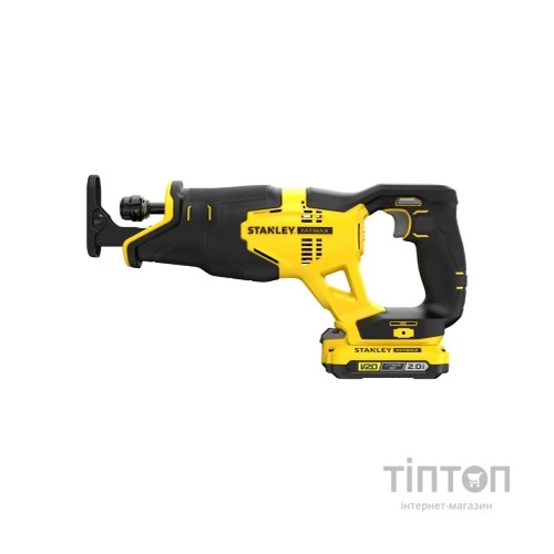 Шабельна пила Stanley FatMax,18V(V20)Li-Ion, 2x2Ah, 3.000 хід/хв, 4,85кг (SFMCS300D2K)