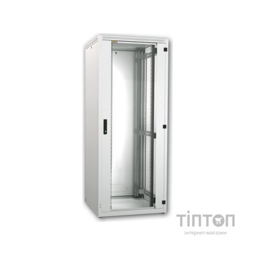 Шафа напольна Conteg 27U iSEVEN 19" 600x600 RAL7035 (RI7-27-60/60)