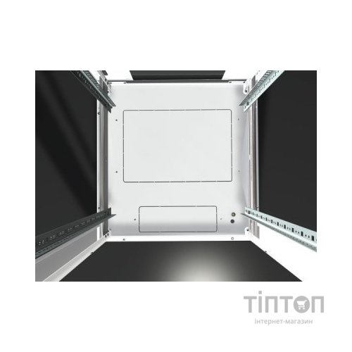 Шафа напольна Conteg 27U iSEVEN 19" 600x600 RAL7035 (RI7-27-60/60)