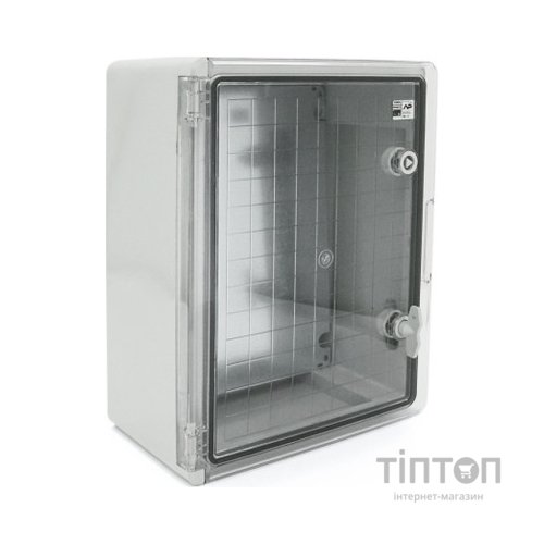 Шафа настінна ADAL PANO 400х300х170, з прозор. двецятами, IP65, Бокс ударостійкий, ABS пластик (111517)