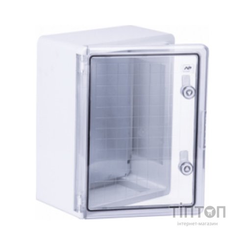 Шафа настінна ADAL PANO 400х300х220, з прозор. двецятами, IP65, Бокс ударостійкий, ABS пластик (111518)