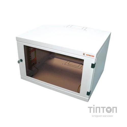 Шафа настінна Conteg 6U 600x400 removable side panels RAL7035 (RUN-06-60/40)
