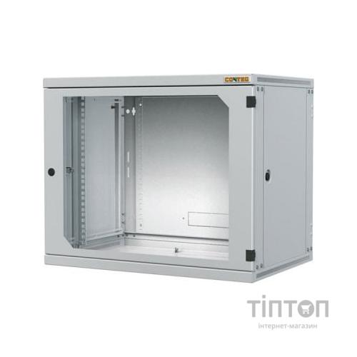 Шафа настінна Conteg 9U 600x600 removable side panels RAL7035 (RUN-09-60/60)