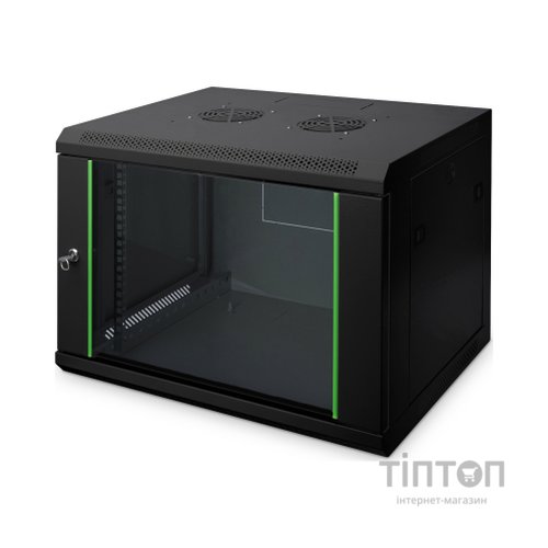 Шафа настінна Digitus Wall Mounting Dynamic Basic 19" 7U 600x600, RAL 9005 (DN-1907U-6/6-EC-SW)