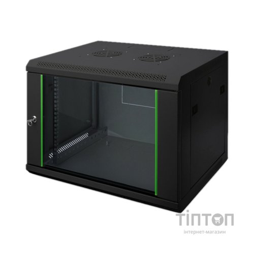 Шафа настінна Digitus Wall Mounting Dynamic Basic 19" 9U 600x450, RAL 9005 (DN-1909-U-EC-SW)