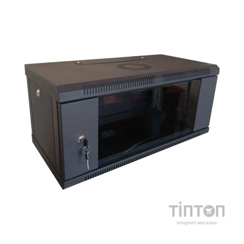Шафа настінна Hypernet 4U 19" 600x450 (WMNC-4U-FLAT-BLACK)