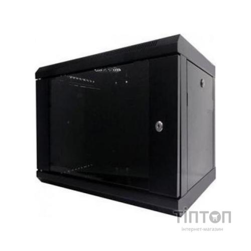Шафа настінна Hypernet 6U 19" 600x350 (WMNC-35-6U-FLAT-BLACK)