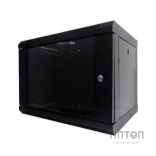 Шафа настінна Hypernet 9U 19" 600x500 (WMNC-500-9U-FLAT-BLACK)